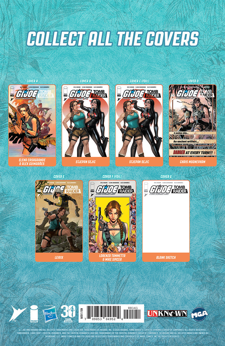GI JOE A REAL AMERICAN HERO TOMB RAIDER #1 RANDY GREEN NYCC EXCLUSIVE VIRGIN VAR