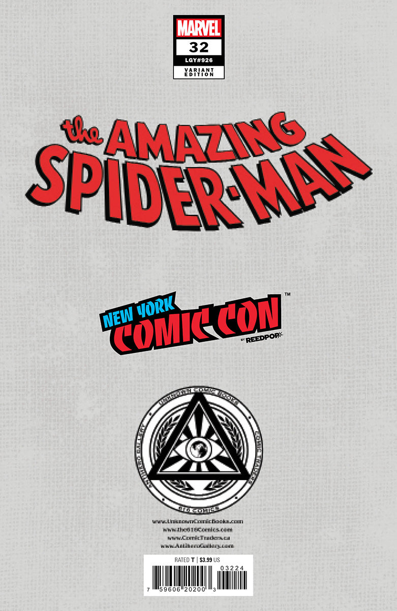 [Foil] Amazing Spider-Man #32 [G.O.D.S.] Unknown Comics Leirix Exclusive NYCC Foil Virgin Var