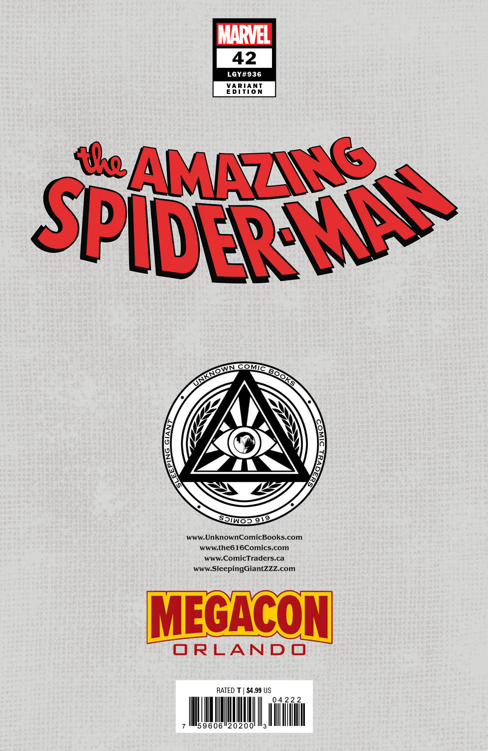 [FOIL] AMAZING SPIDER-MAN #42 [GW] UNKNOWN COMICS EJIKURE EXCLUSIVE VIRGIN MEGACON 2024 VAR