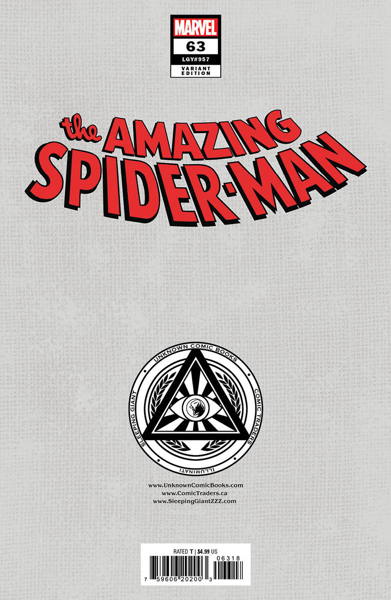 Amazing Spider-Man #63 Unknown Comics Kaare Andrews Connecting Exclusive Virgin Var