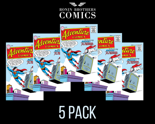 Adventure Comics #210 Facsimile GOLDEN Biscuit Pollybag (5 PACK)