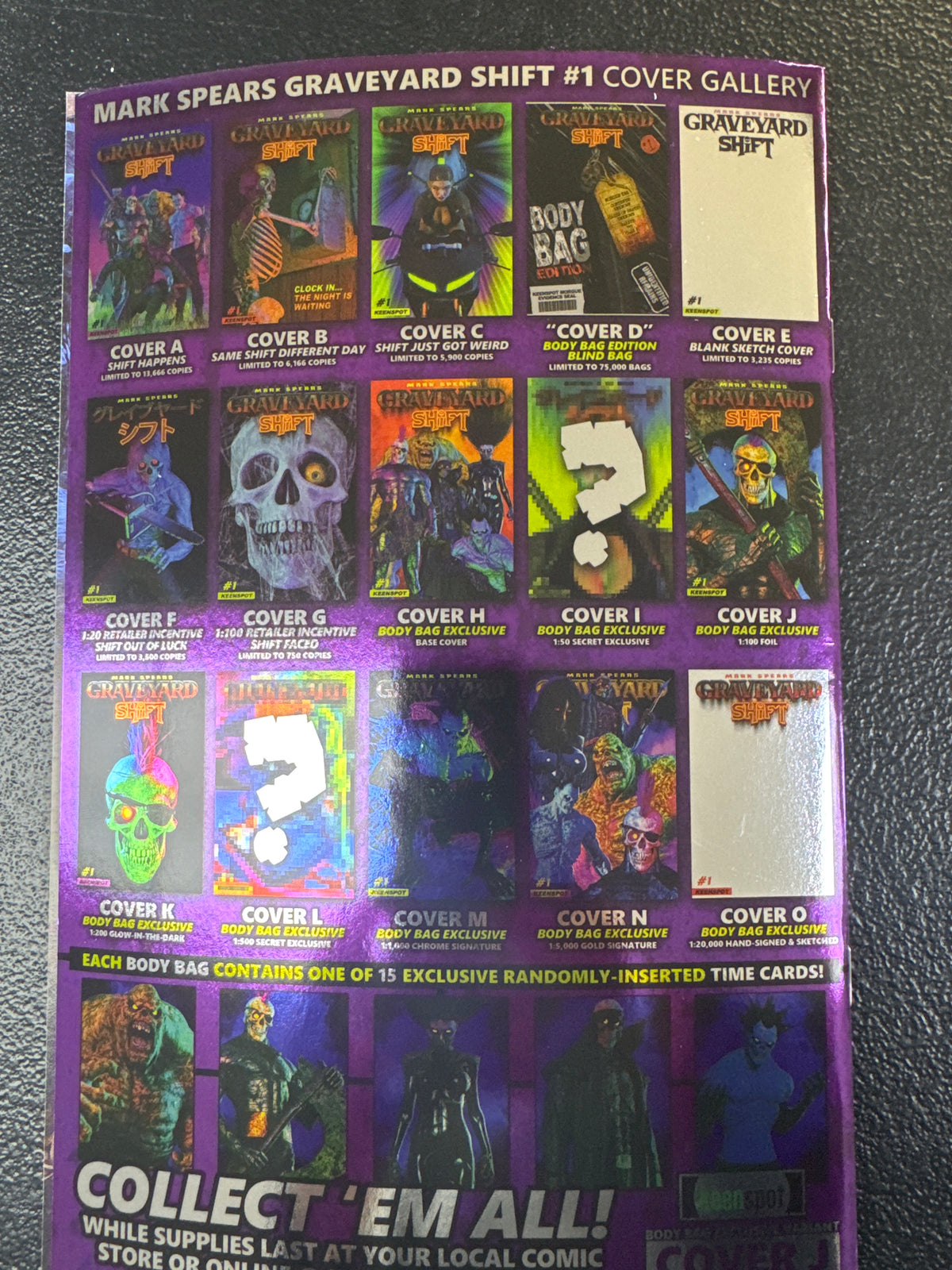 Mark Spears Graveyard Shift #1 Cover J [1:100] FOIL Mark Spears
