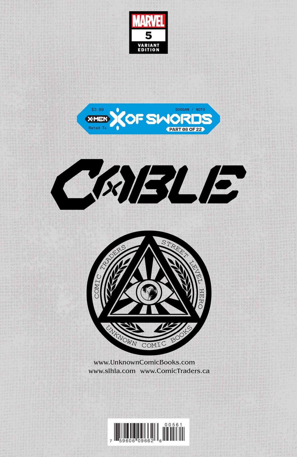 Cable #5 Unknown Comics Tyler Kirkham Exclusive Var Xos