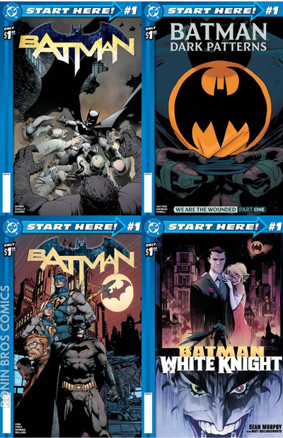 DC Starts Here Batman #1 Cover Set of 4 (The New 52) 2026 Edition