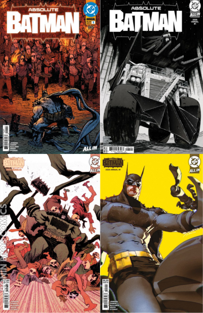 Absolute Batman 2025 Annual #1 4-Cover Set First Prints