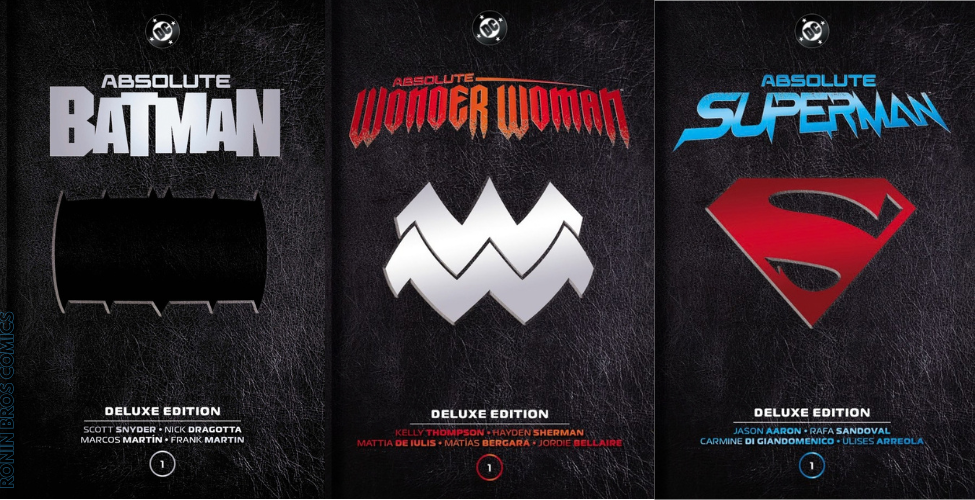 Absolute Batman / Wonder Woman / Superman: Deluxe Edition Vol. 1 Complete Set