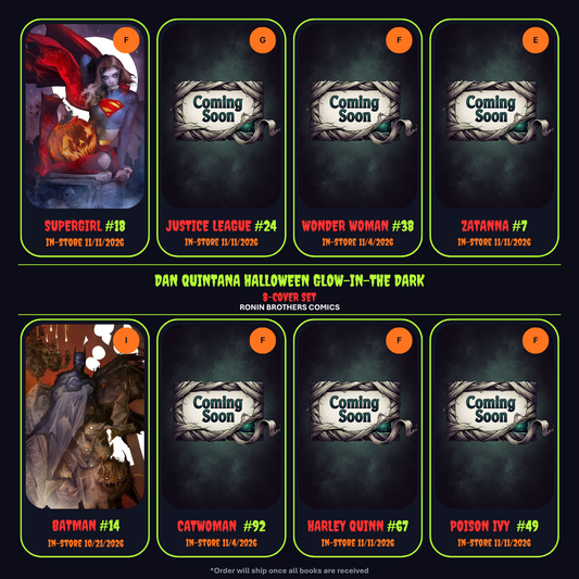 Dan Quintana Halloween Glow In Dark 8 Cover Set