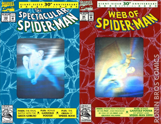 Spectacular Spider-Man #189 + Web of Spider-Man #90 30th Anniversay Set