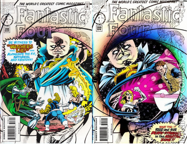 Fantastic Four #398-399 Paul Ryan FOIL Set of 2 Vol 1