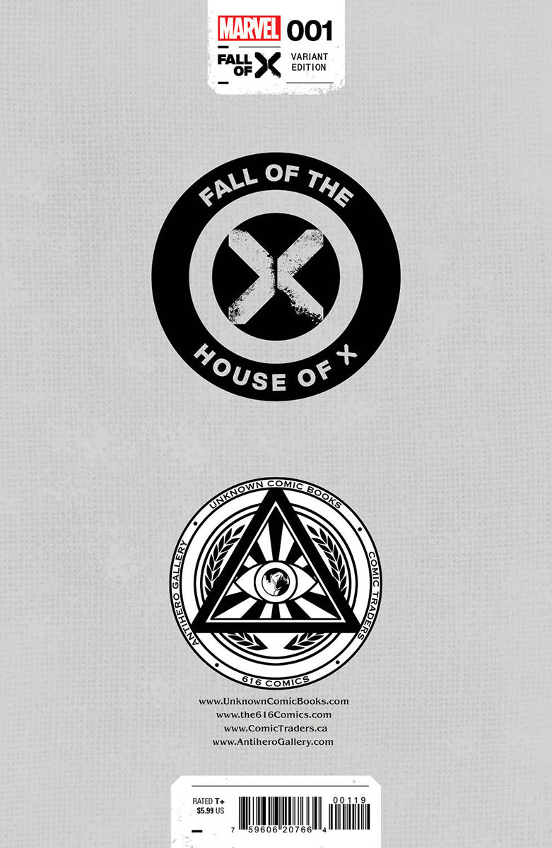 [Signed by Nathan Szerdy] FALL OF THE HOUSE OF X #1 [FHX] UNKNOWN COMICS NATHAN SZERDY EXCLUSIVE VIRGIN VAR [IN STOCK]
