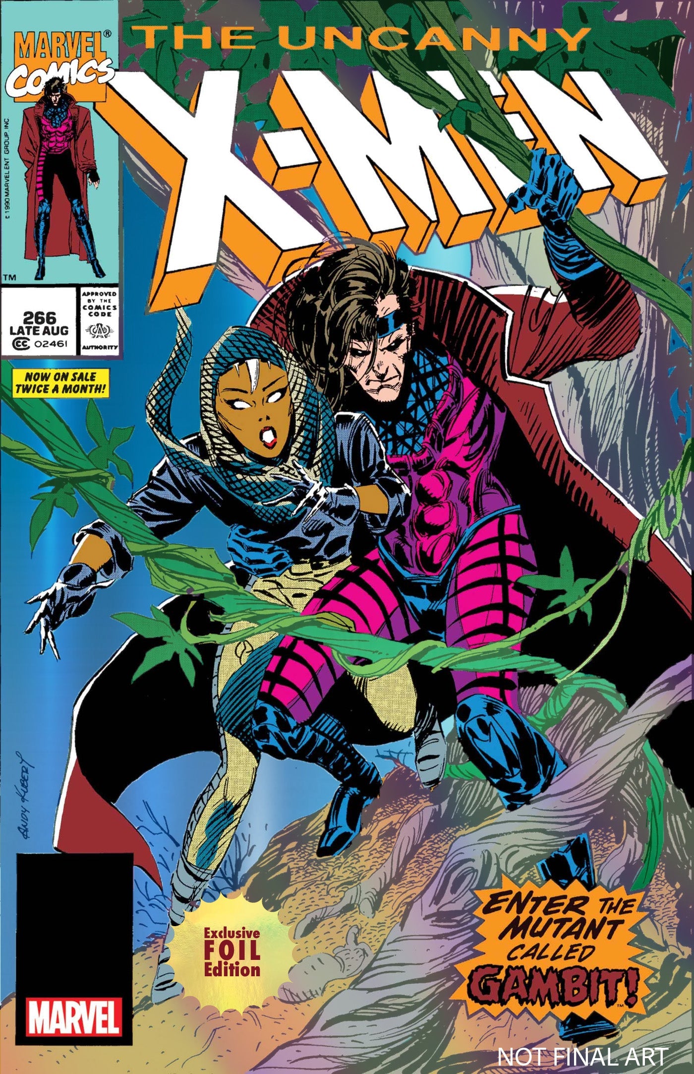 [Foil] Uncanny X-Men #266 Unknown Comics Exclusive Facsimile Edition [New Printing] Var