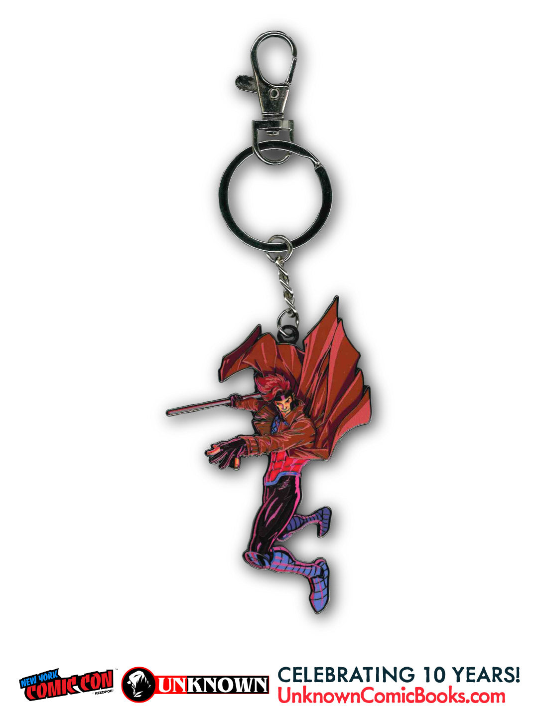 Gambit Keychain NYCC 2026 | David Nakayama | Unknown Comic Books Exclusive