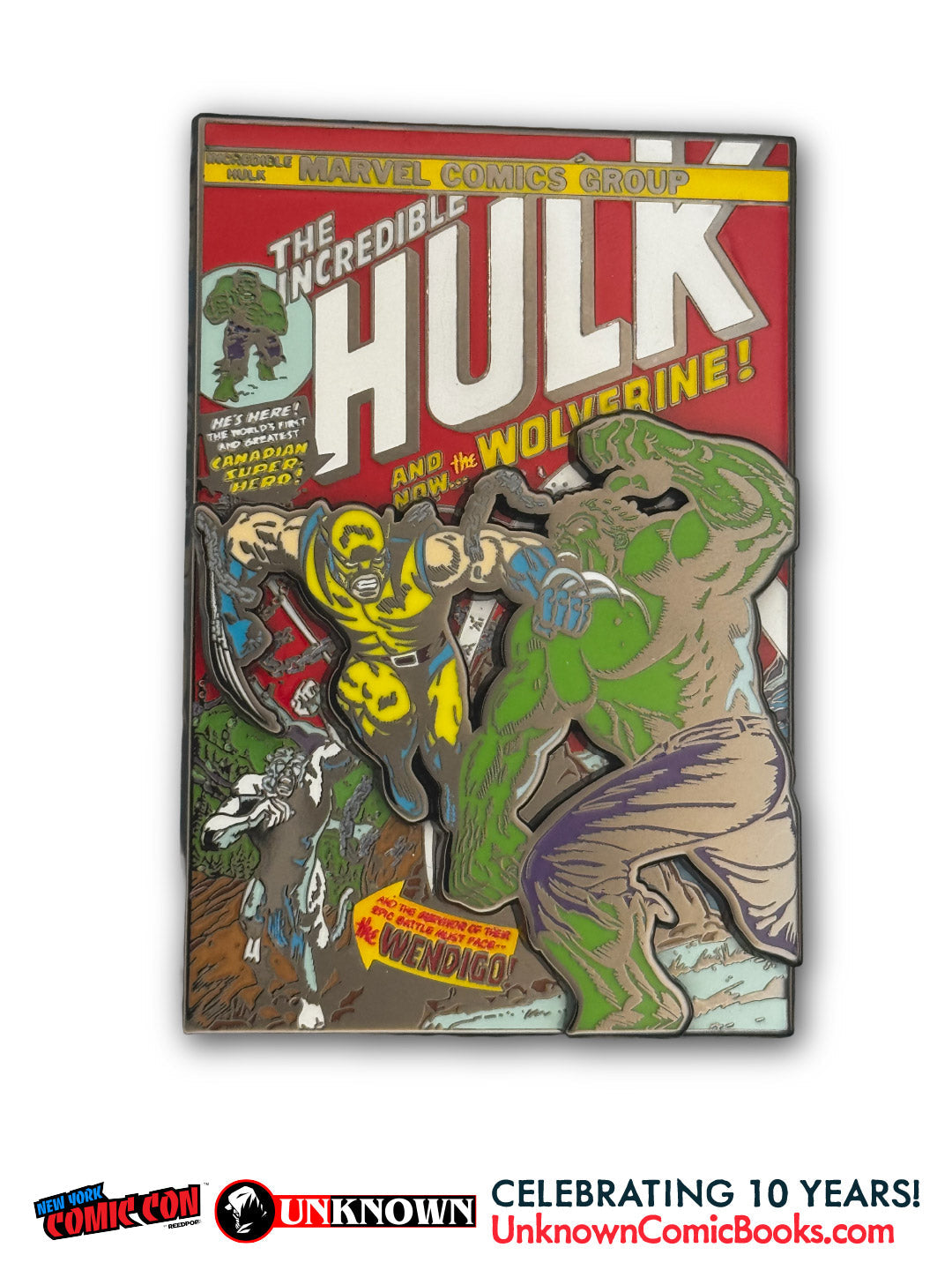 Incredible Hulk #181 3" Enamel Pin NYCC 2026 | Unknown Comics Exclusve