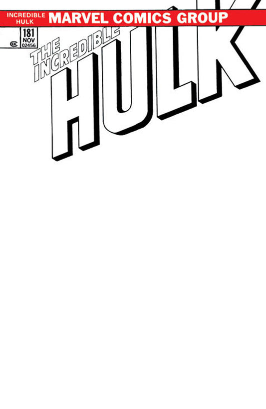 Incredible Hulk #181 Facsimile Edition [New Printing] Unknown Comics Exclusive Blank Var