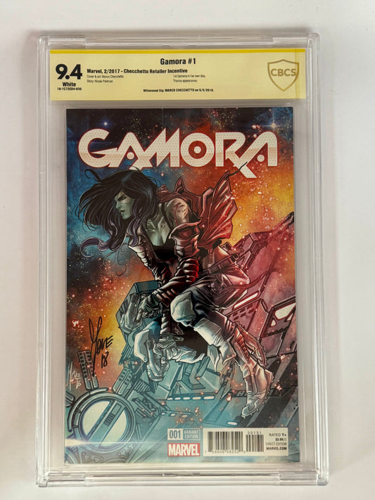 GAMORA #1 SIGNED BY CHACCHETTO | 1:25 VAR CBCS 9.4 SS YELLOW LABEL [IN STOCK]