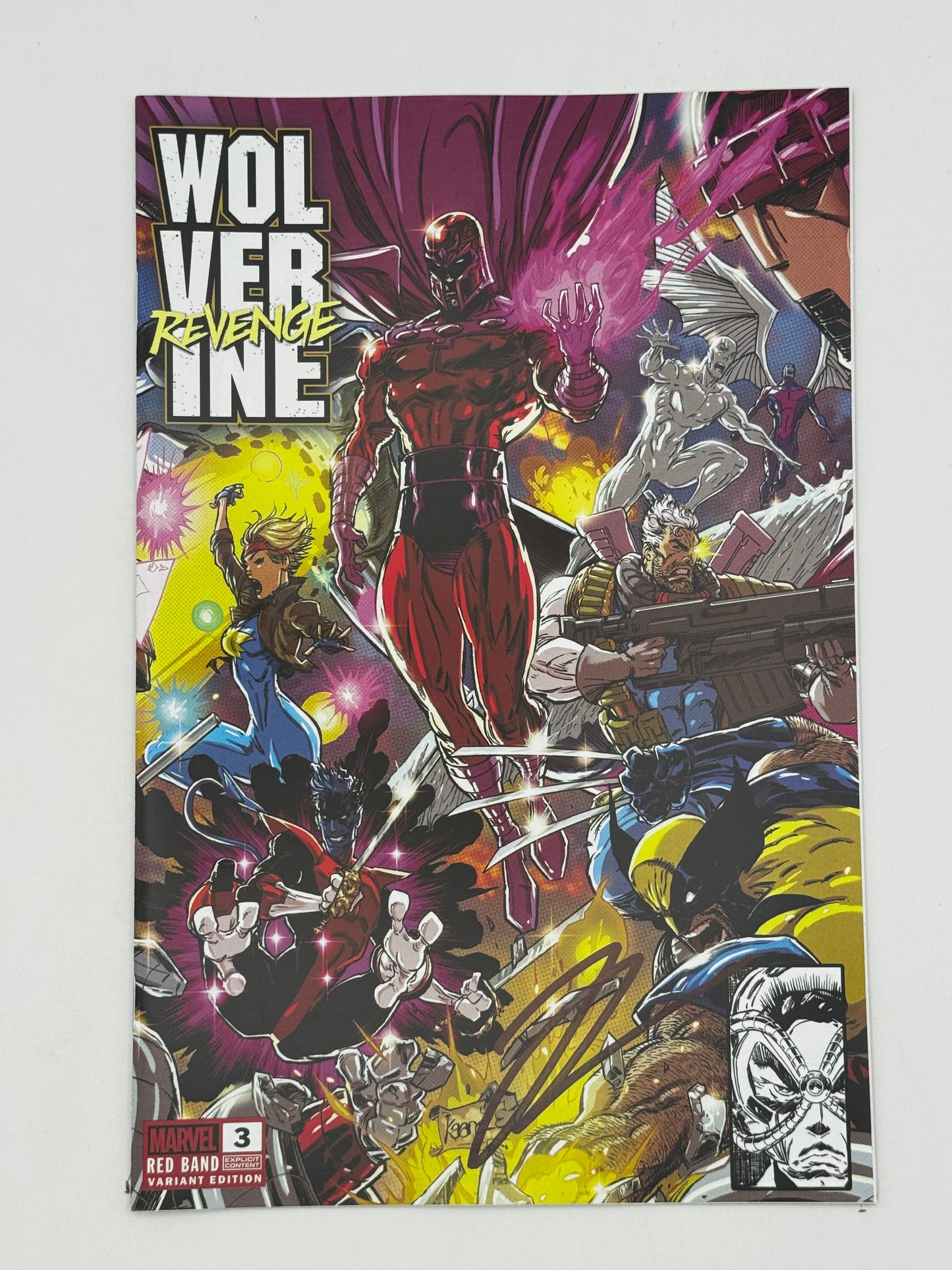 [Signed by Hickman] Wolverine: Revenge - Red Band #3 Unknown Comics Andrews Convention Exclusive Var Explicit Content [INST]