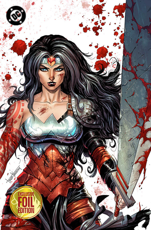 [FOIL] ABSOLUTE WONDER WOMAN #23 TYLER KIRKHAM BATTLE DAMAGED EXCLUSIVE VIRGIN VAR
