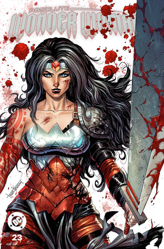 ABSOLUTE WONDER WOMAN #23 TYLER KIRKHAM BATTLE DAMAGED EXCLUSIVE VAR