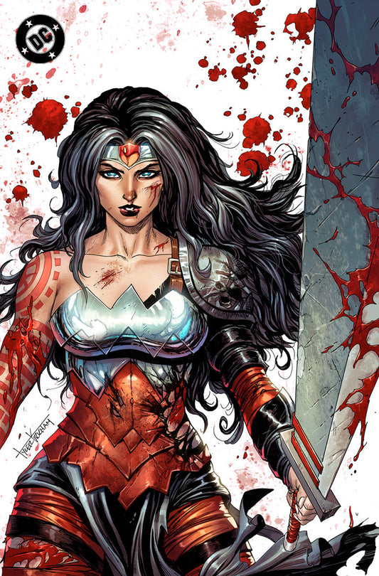 ABSOLUTE WONDER WOMAN #23 TYLER KIRKHAM BATTLE DAMAGED EXCLUSIVE VIRGIN VAR