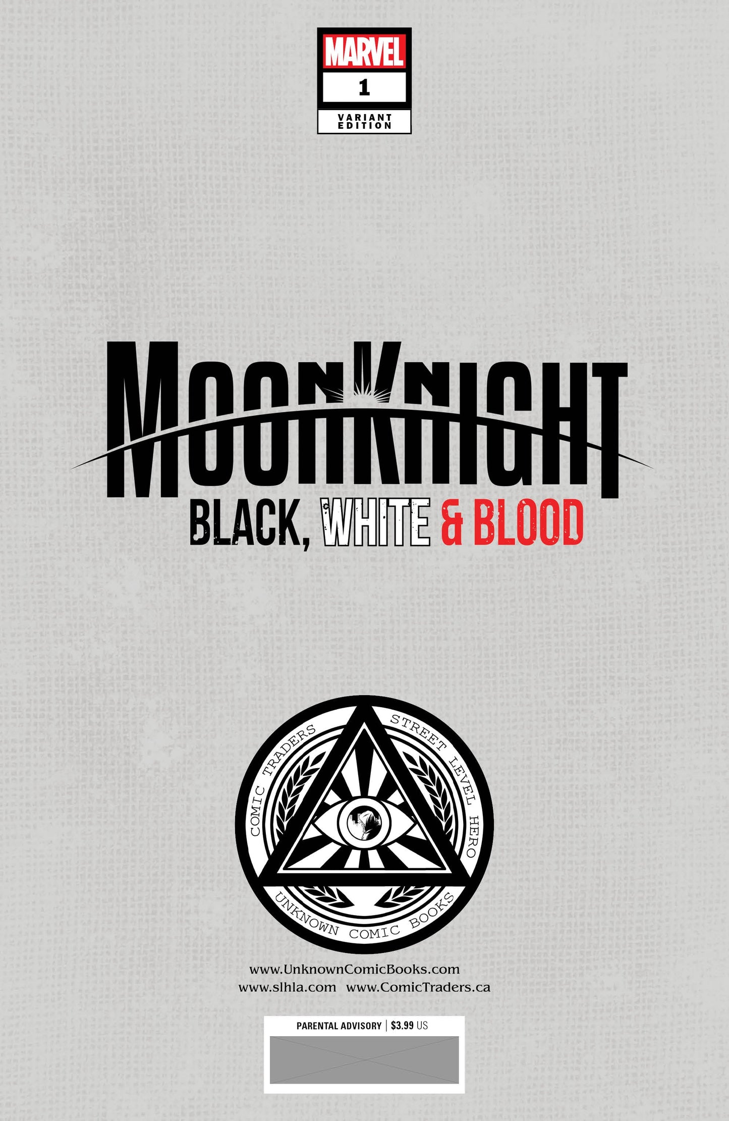 Moon Knight: Black, White & Blood 1 Unknown Comics Creees Exclusive Var