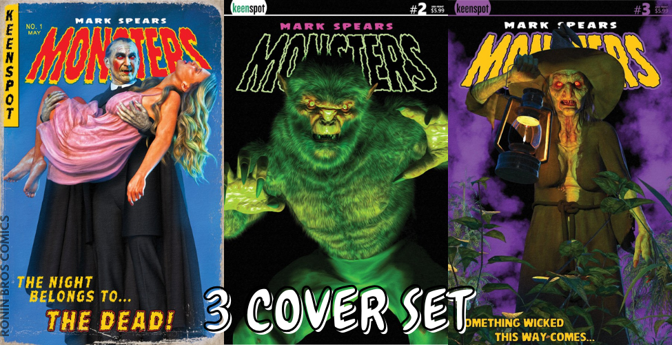 Mark Spears Monsters #1 2 3 5th, 3rd, 2nd Print Cover Set