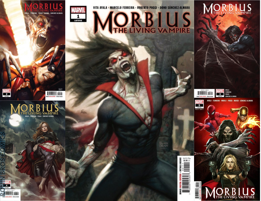 Morbius The Living Vampire #1-5 Complete Series