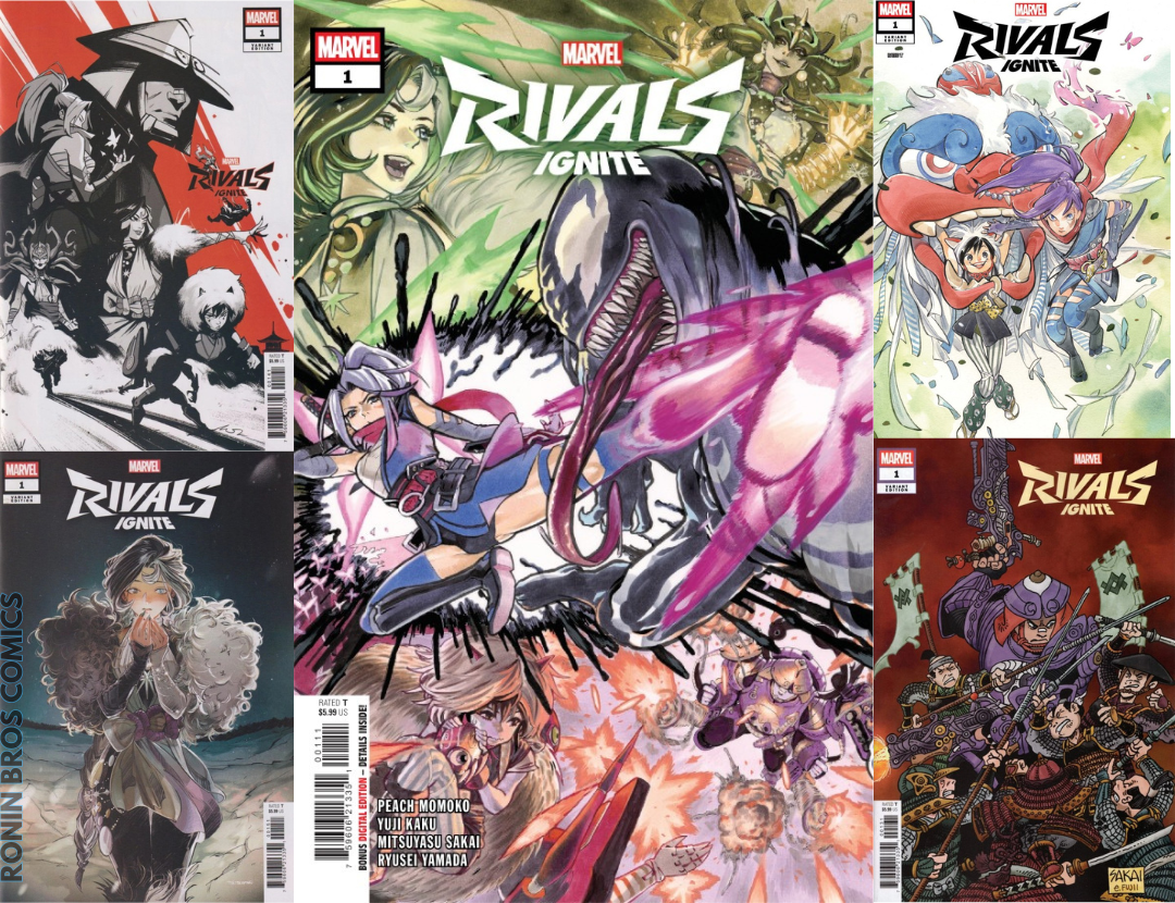 Marvel Rivals: Ignite #1 5 Cover Set Peach Momoko Tokitokoro
