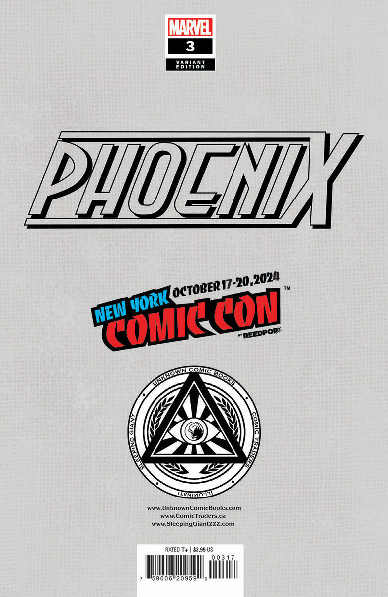 [Foil] Phoenix #3 Unknown Comics Exclusive Nathan Szerdy Virgin Nycc 2024 Var
