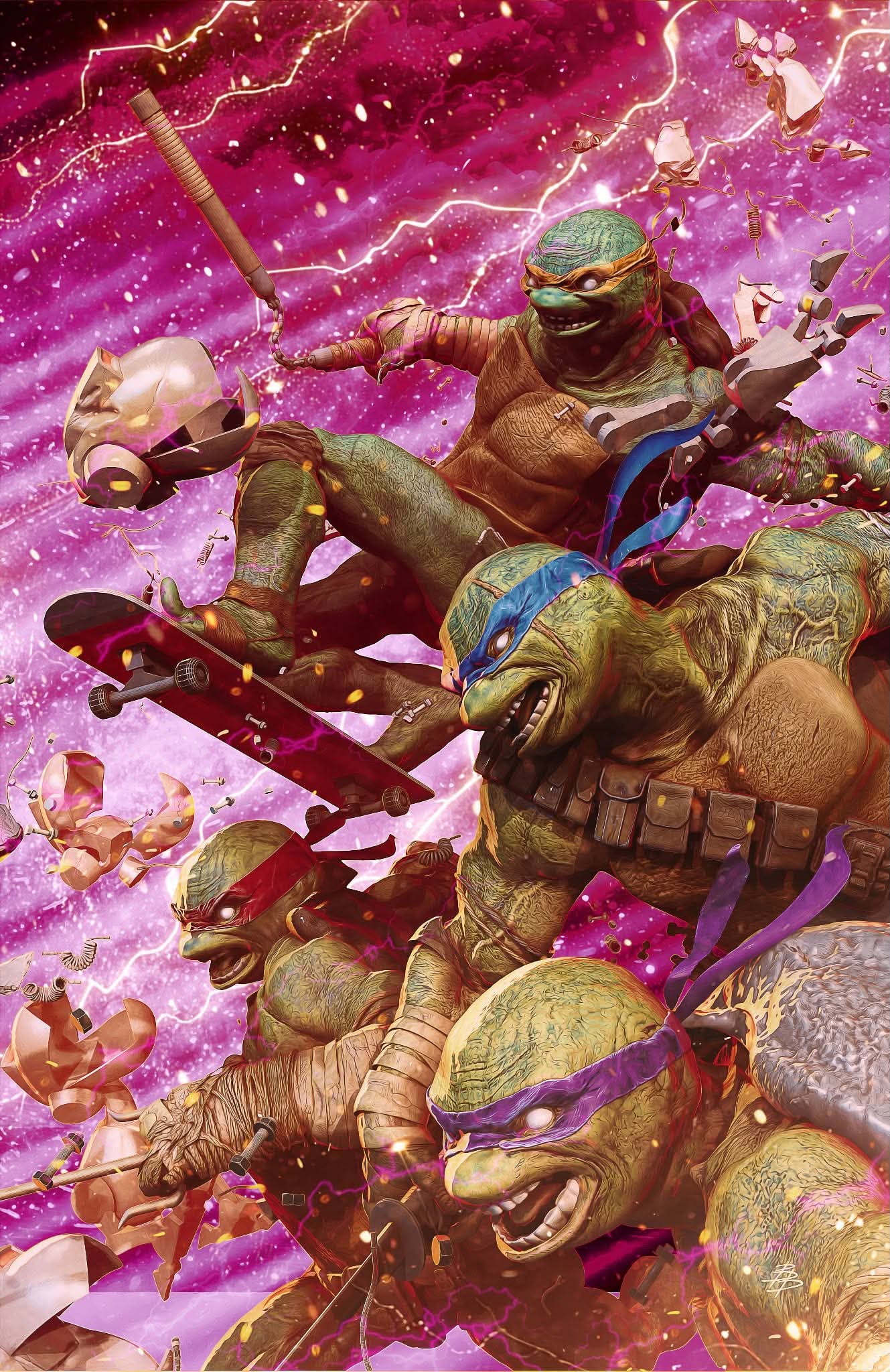 TEENAGE MUTANT NINJA TURTLES #20: 300TH ISSUE SPECIAL BJORN BARENDS EXCLUSIVE PINK VIRGIN VAR