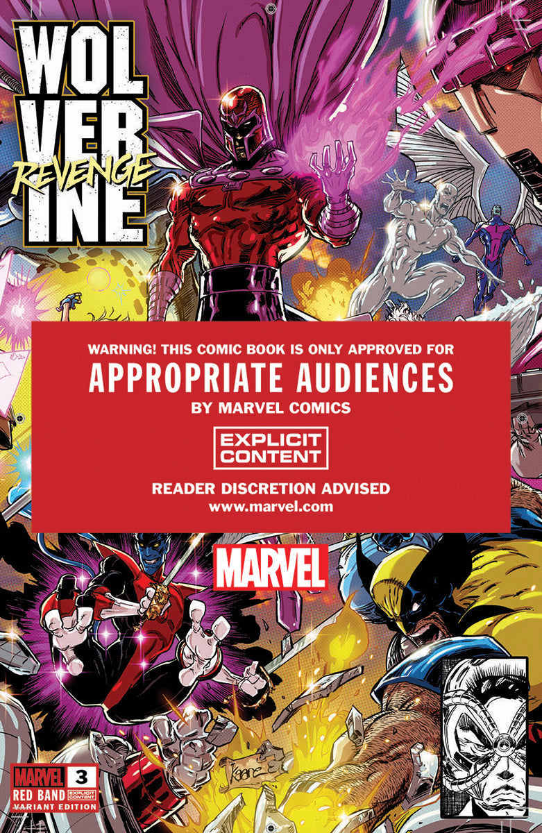 Wolverine Revenge #3 Red Band Unknown Comics Kaare Andrews Connecting Cover Exclusive Var [Polybagged] Explicit Content