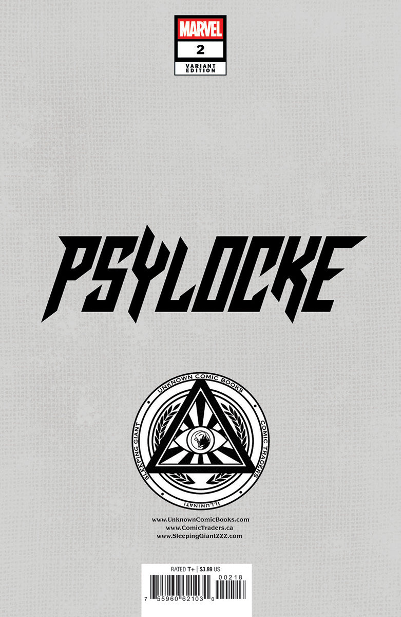 Psylocke #2 Unknown Comics Nathan Szerdy Exclusive Var