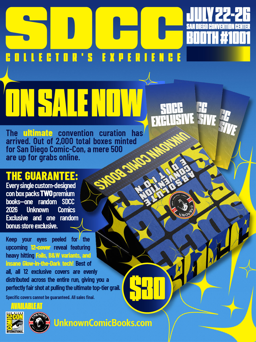 UNKNOWN COMICS SDCC 2026 MYSTERY EXCLUSIVE BOX