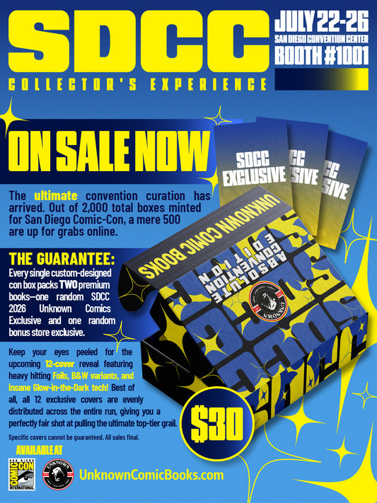 UNKNOWN COMICS SDCC 2026 MYSTERY EXCLUSIVE BOX