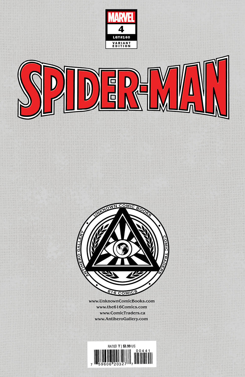 Spider-Man #4 Unknown Comics Tony Daniel Exclusive Virgin Var