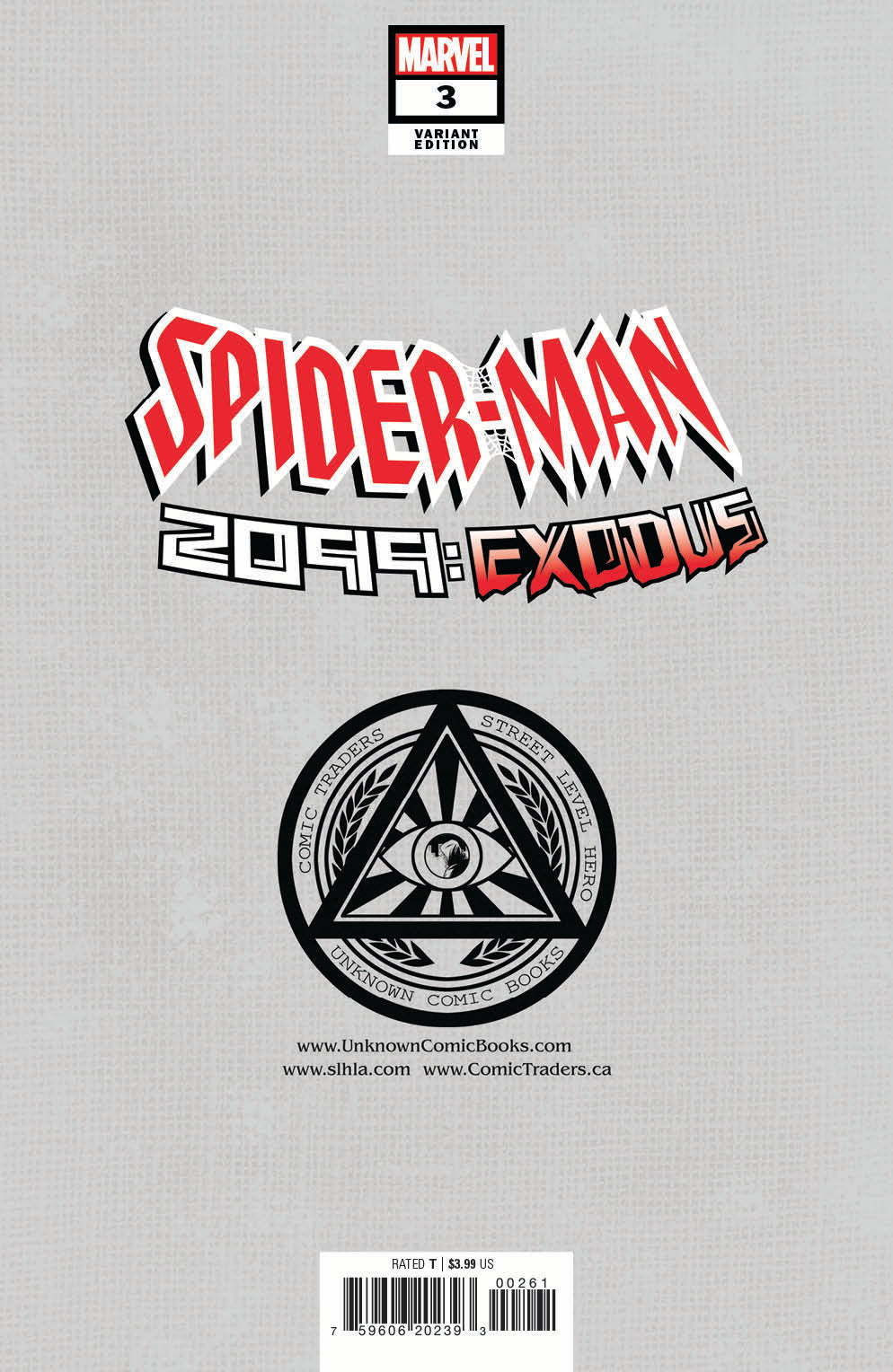 Spider-Man 2099: Exodus #3 Unknown Comics Alan Quah Exclusive Var
