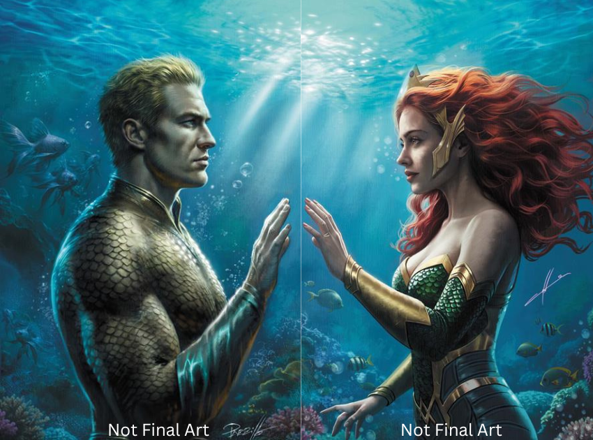 Emperor Aquaman #22 Carla Cohen & Lucio Parrillo B+C Connecting Set