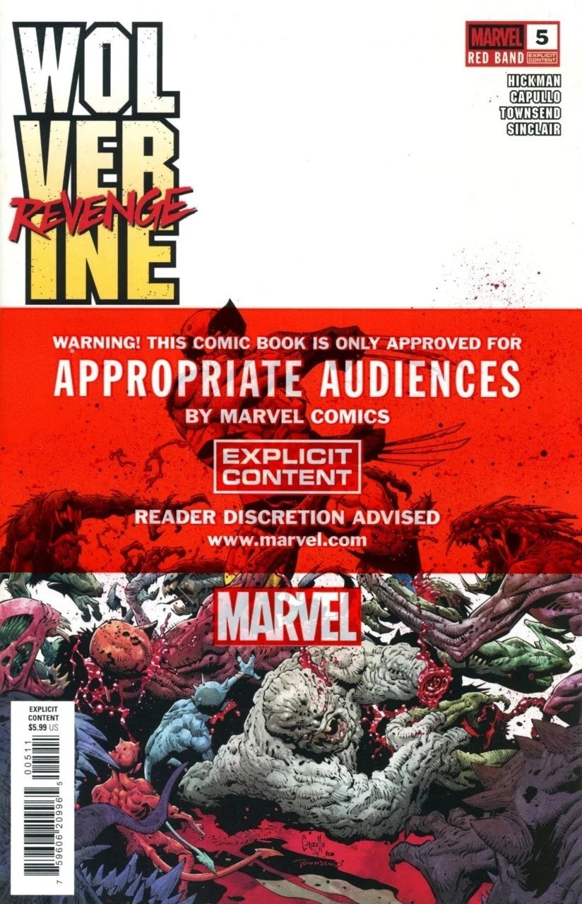 Wolverine Revenge Red Band #5 Greg Capullo Cover Set