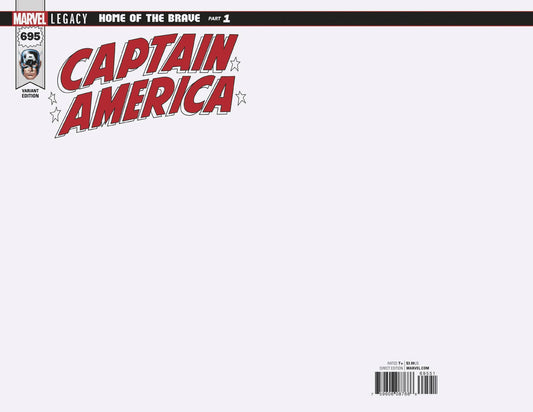 CAPTAIN AMERICA #695 BLANK VAR LEG