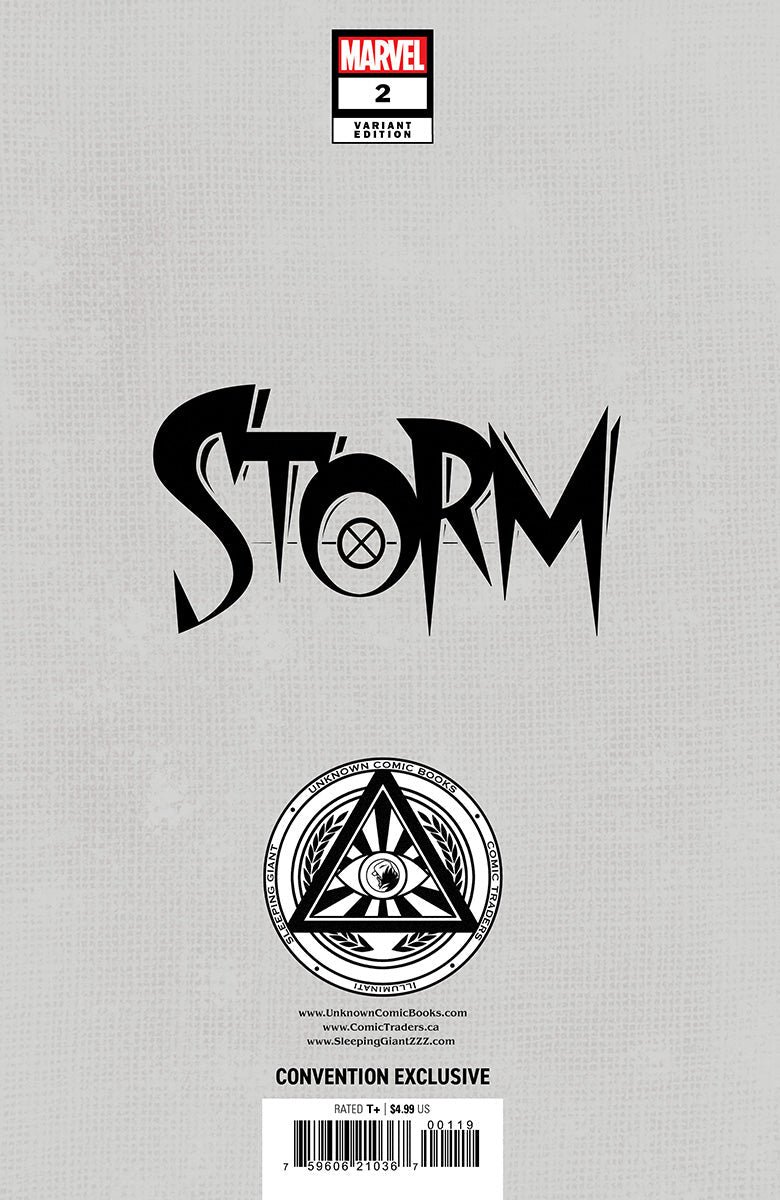 [FOIL] STORM #2 UNKNOWN COMICS NATHAN SZERDY EXCLUSIVE VIRGIN CONVENTION VAR