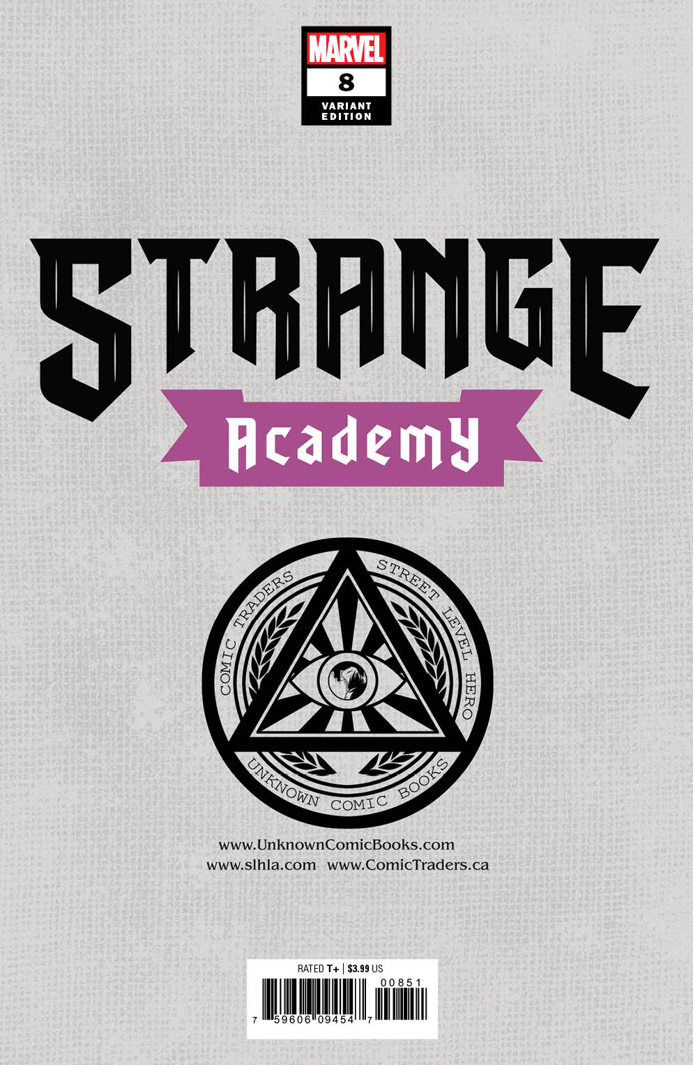 Strange Academy #9 Unknown Comics Taurin Clarke Exclusive Var