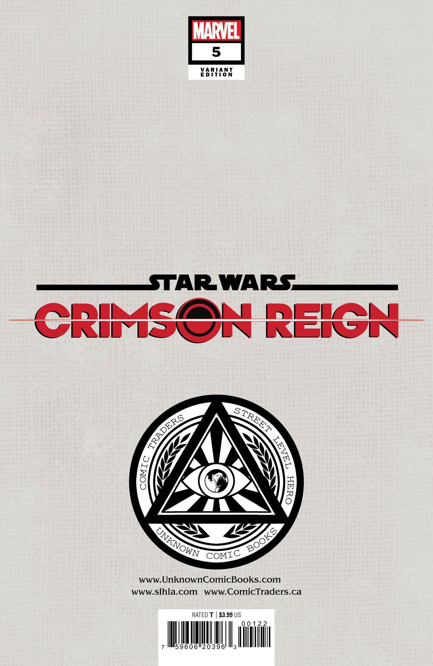 Star Wars: Crimson Reign 5 Unknown Comics Tyler Kirkham Exclusive Virgin Var