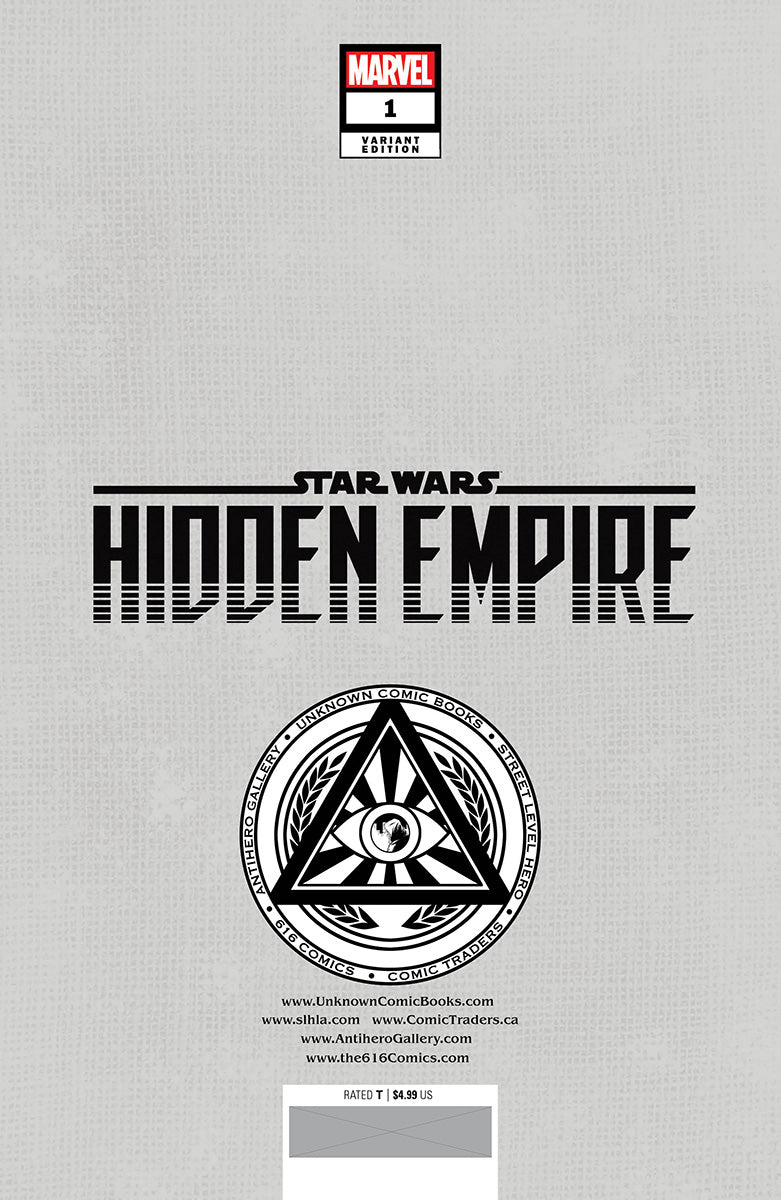 Star Wars: Hidden Empire #1 Unknown Comics Patch Zircher Exclusive Virgin Var