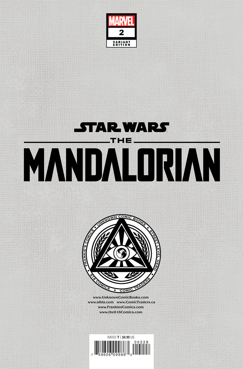 Star Wars: The Mandalorian #2 Unknown Comics Todd Nauck Virgin Exclusive Var