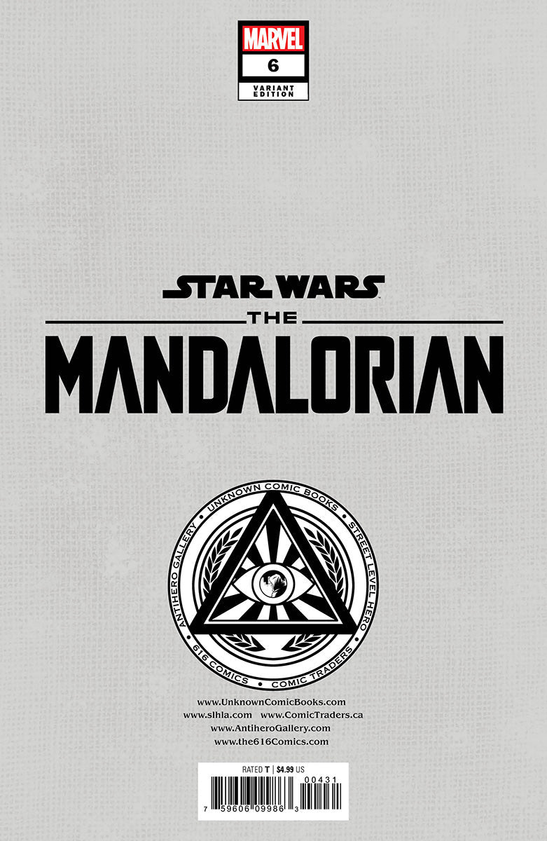 Star Wars: The Mandalorian #6 Unknown Comics Rickie Yagawa Exclusive Var