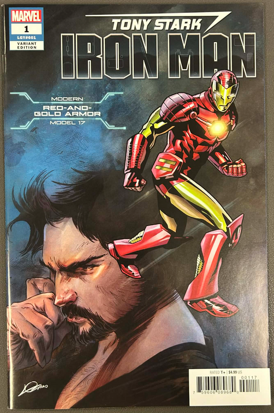 TONY STARK IRON MAN #1 HEROES REBORN MODERN RED AND GOLD ARMOR VAR