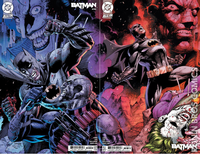 Batman (2025) #158 Cover B & C Jim Lee & Williams Connecting Set (03/25/25)