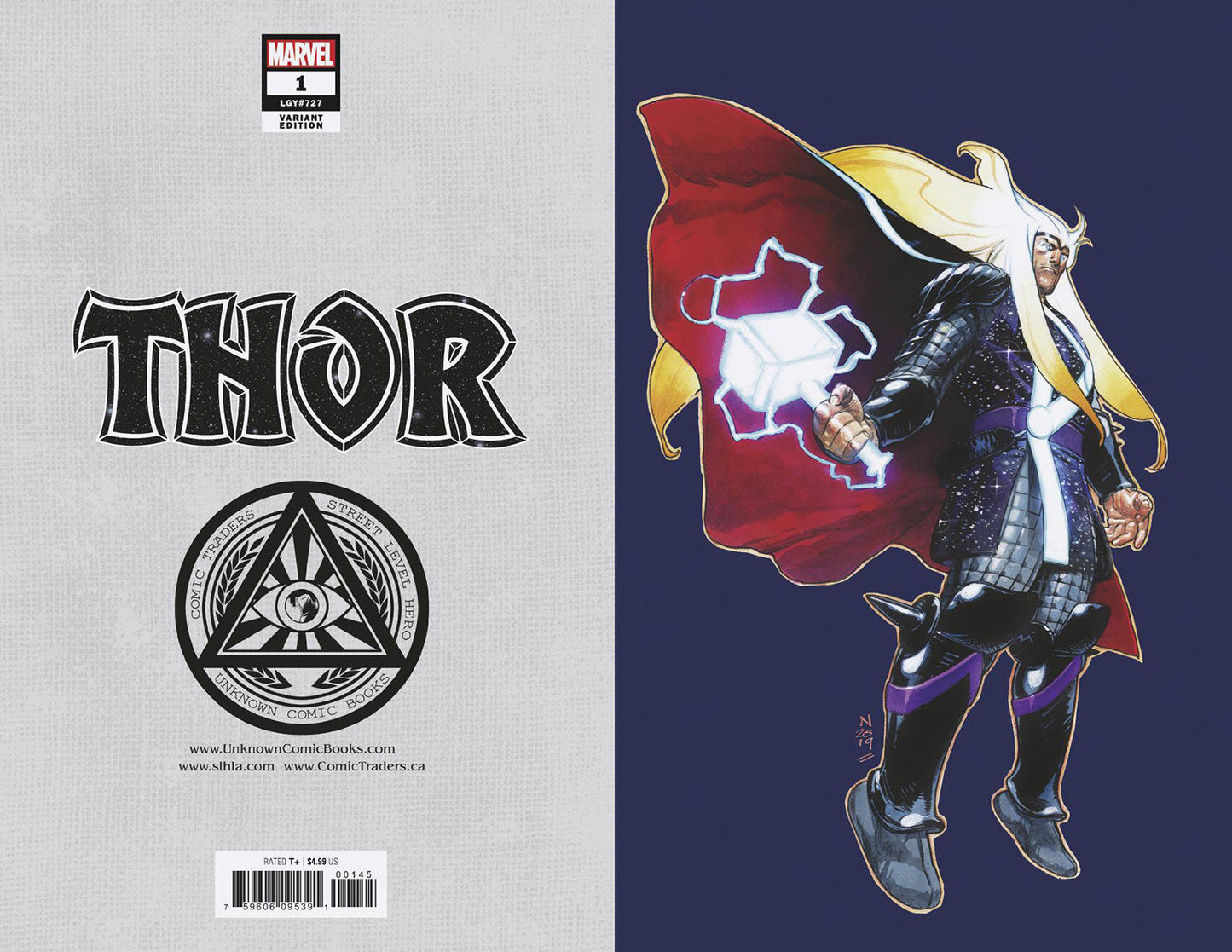 THOR #1 UNKNOWN COMICS EXCLUSIVE 3RD PTG VIRGIN VAR
