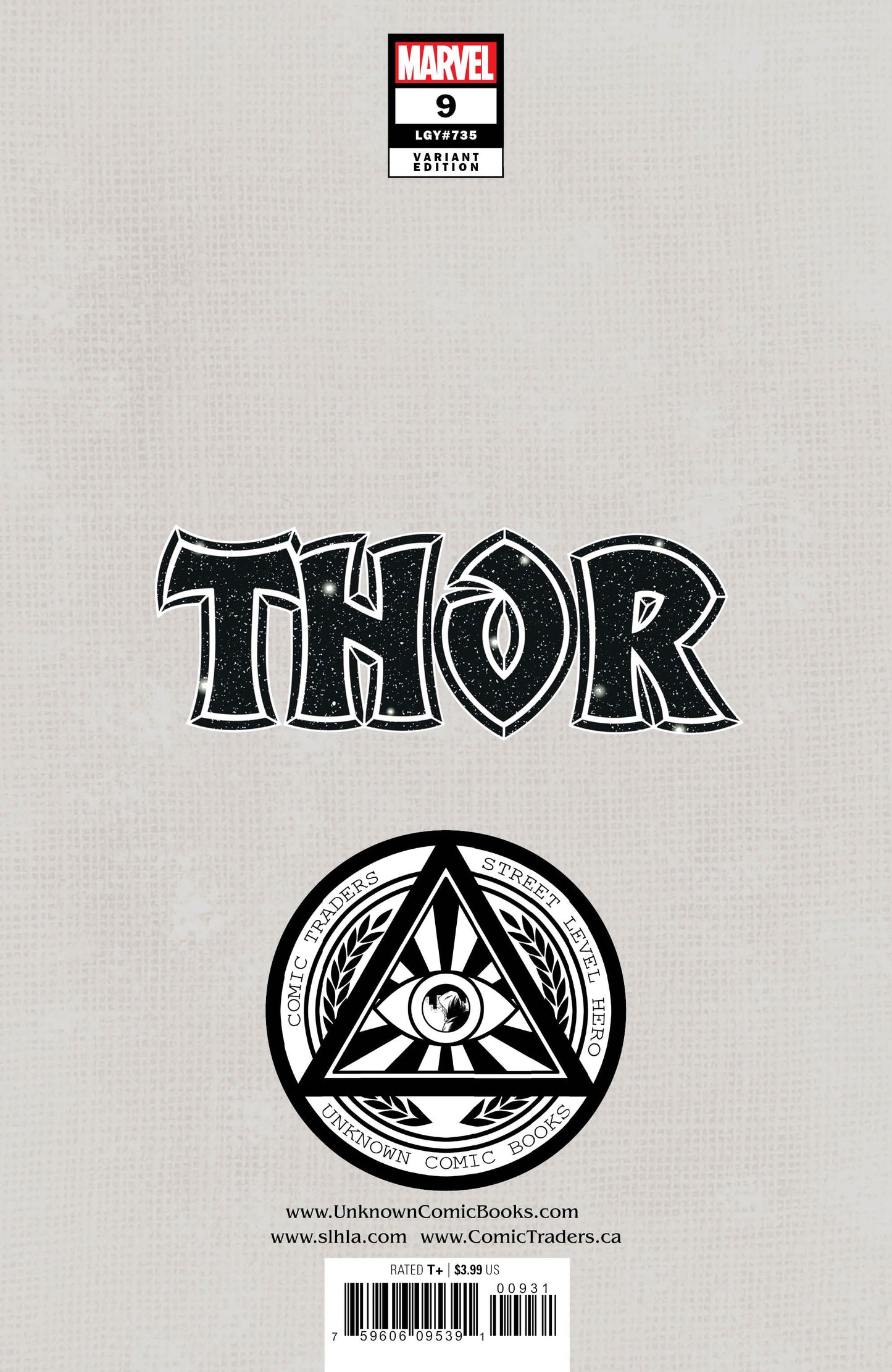 Thor #9 Unknown Comics Miguel Mercado Exclusive Virgin Var