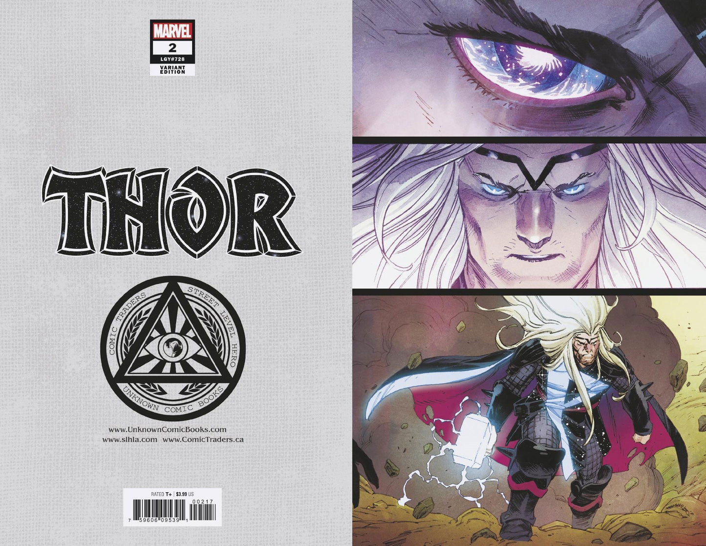 THOR #2 UNKNOWN COMICS EXCLUSIVE 5TH PTG VIRGIN VAR