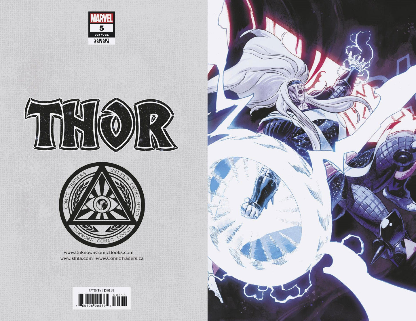 THOR #5 UNKNOWN COMICS EXCLUSIVE 4TH PTG VIRGIN VAR